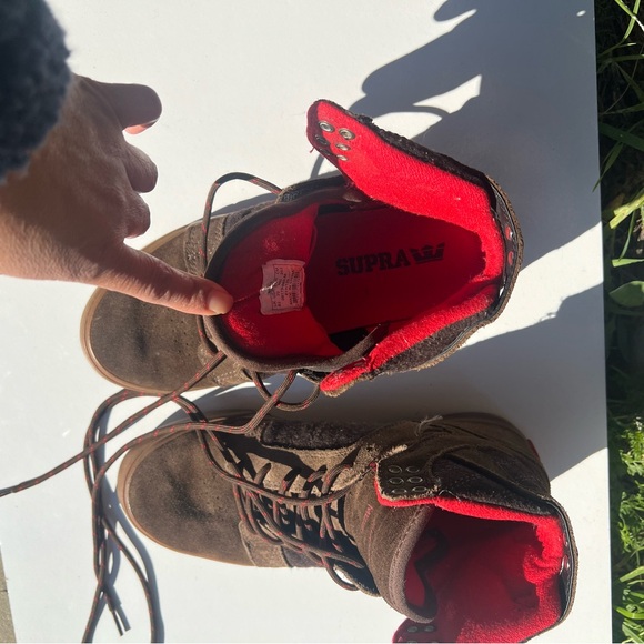 SUPRA Brown High-Top Sneakers - Picture 4 of 7